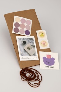 Упаковочный набор д/подарков (2 листа+лента+открытка+5 наклеек) "Creative Spark",40x50см