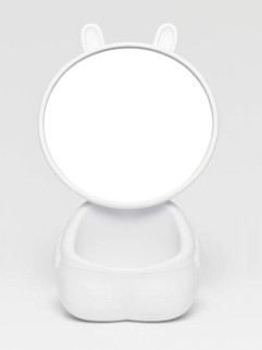 Зеркало настольное &quot;Precious rabbit&quot;, white (21.5*14 см)