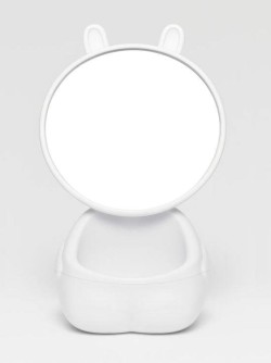 Зеркало настольное "Precious rabbit", white (21.5*14 см)