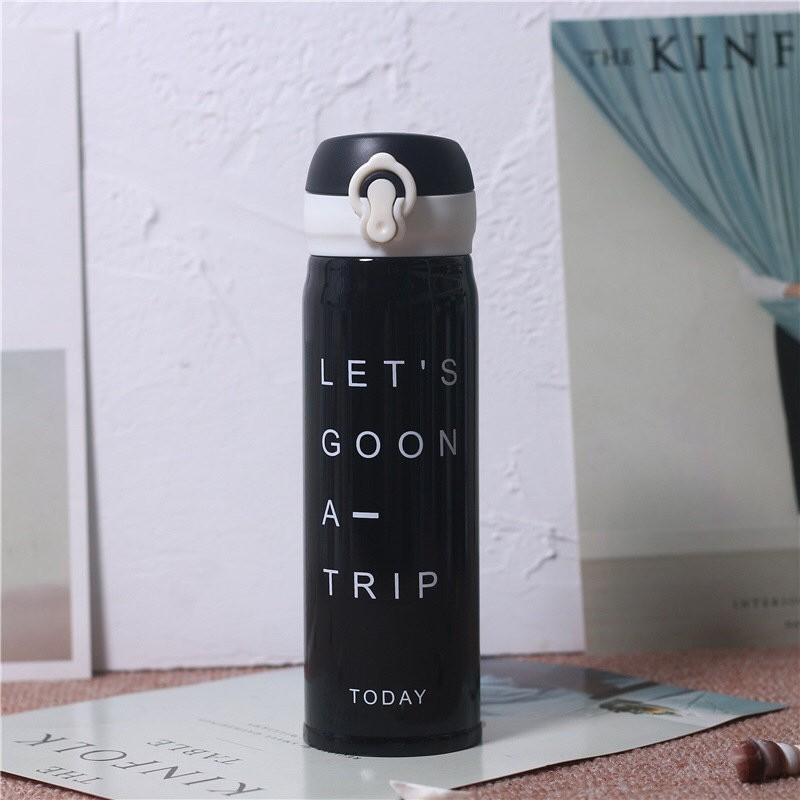 M-2736W Термос "Goon a trip", black (450ml)