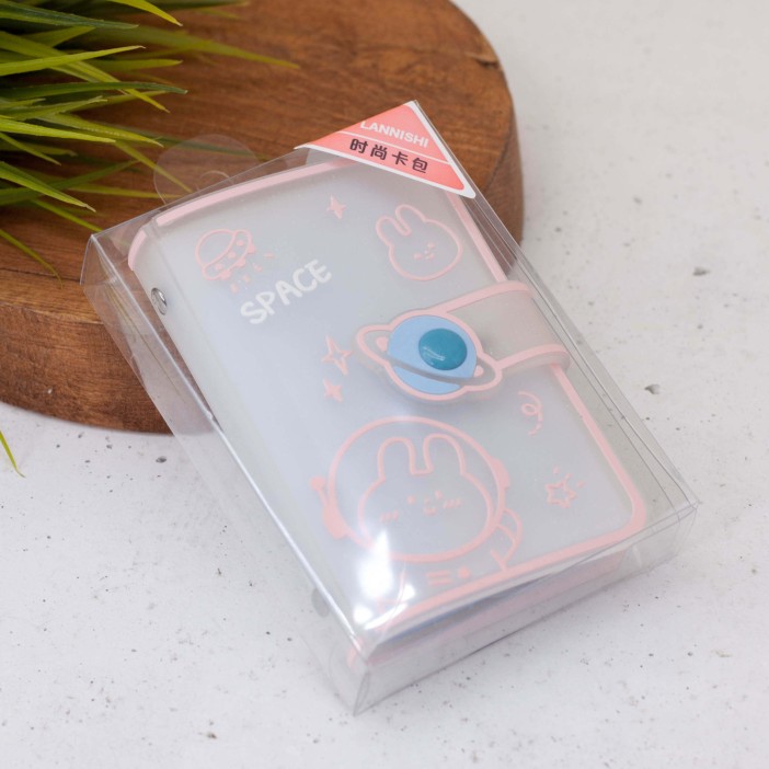 Визитница "Space hare", pink 
