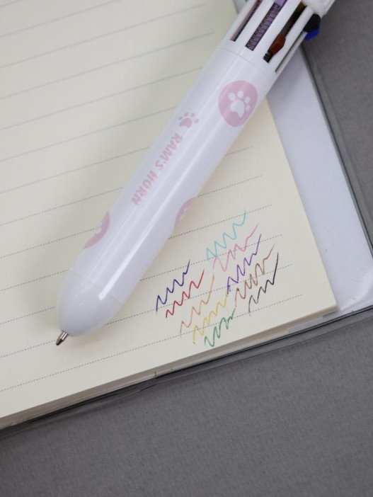 Разноцветная ручка 10 в 1 &quot;Белая пушистая лапка&quot; 