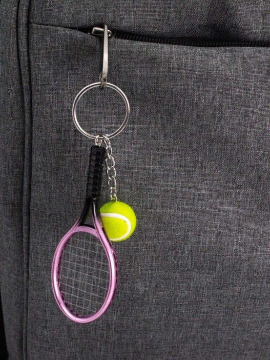 Брелок iLikeGift &quot;Tennis racket&quot;, pink (2.8*10 см) 
