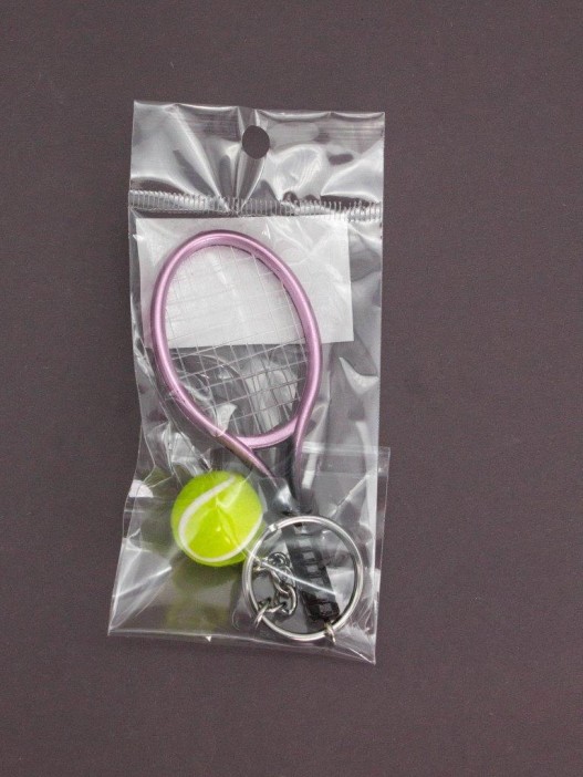Брелок iLikeGift &quot;Tennis racket&quot;, pink (2.8*10 см) 