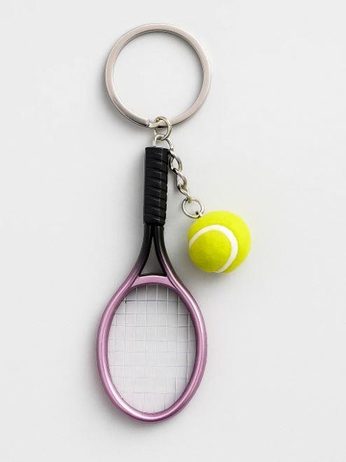 Брелок iLikeGift &quot;Tennis racket&quot;, pink (2.8*10 см) 