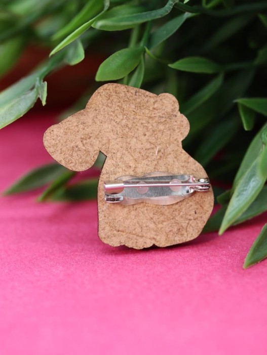 Значок ECO из дерева Capybara and pizza 