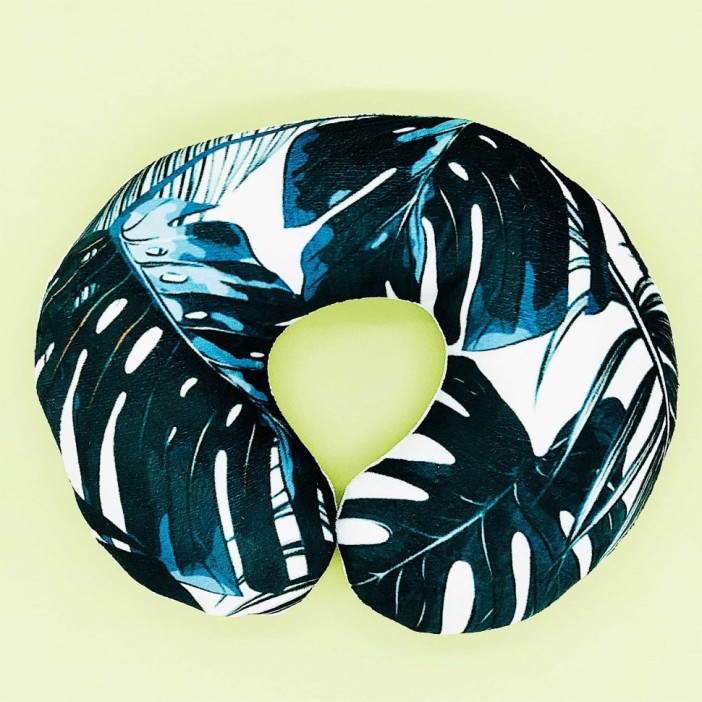 Подушка для шеи "Green leaves" 