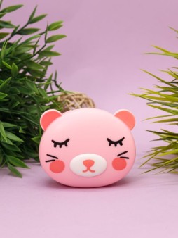 Контейнер для линз "Cat", pink