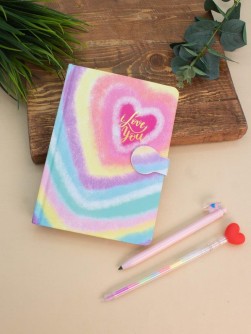 Блокнот (B6) "Pastels hearts", rainbow (18.5*13)
