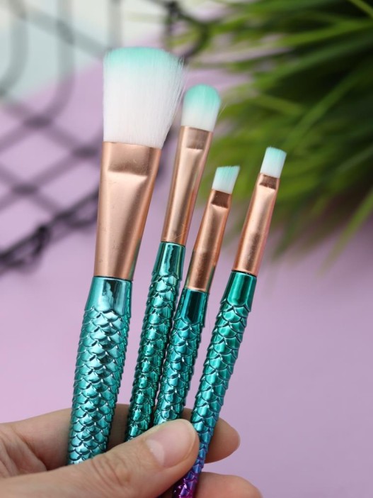 Набор кистей для макияжа "The Siren's Touch", 4 кисти, green 
