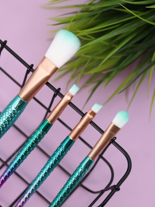 Набор кистей для макияжа "The Siren's Touch", 4 кисти, green 