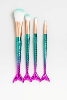 Набор кистей для макияжа "The Siren's Touch", 4 кисти, green