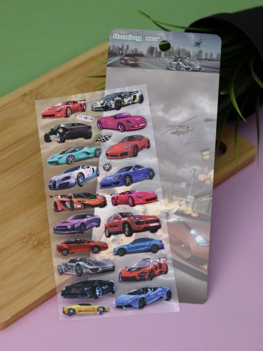 Наклейки объемные &quot;Car&quot; (9*22,5 см) 