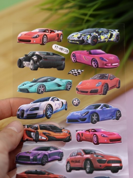 Наклейки объемные &quot;Car&quot; (9*22,5 см) 