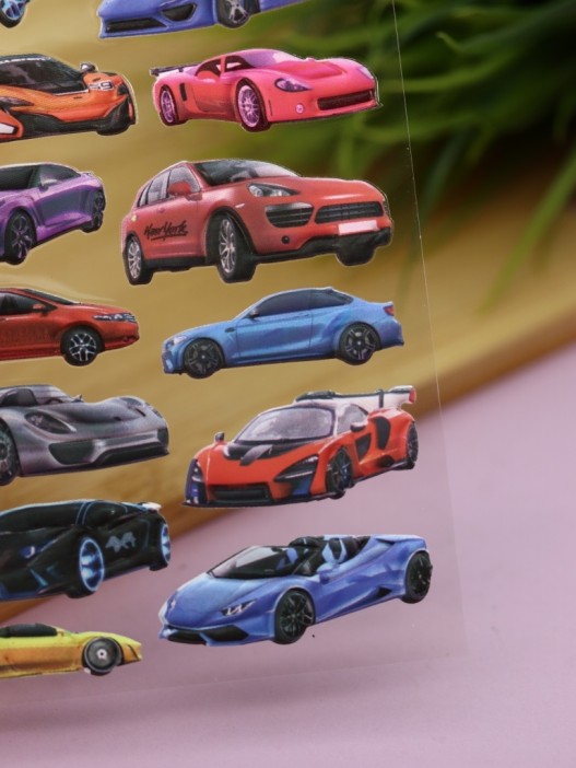 Наклейки объемные &quot;Car&quot; (9*22,5 см) 