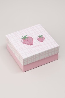 Подарочная коробка «Two strawberry», 14*14*6.5