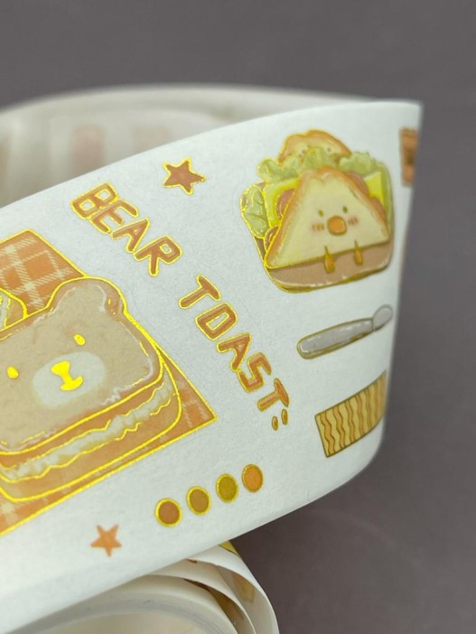 Декоративный скотч &quot;Cute food&quot;, mix, шоу-бокс 24 шт. 