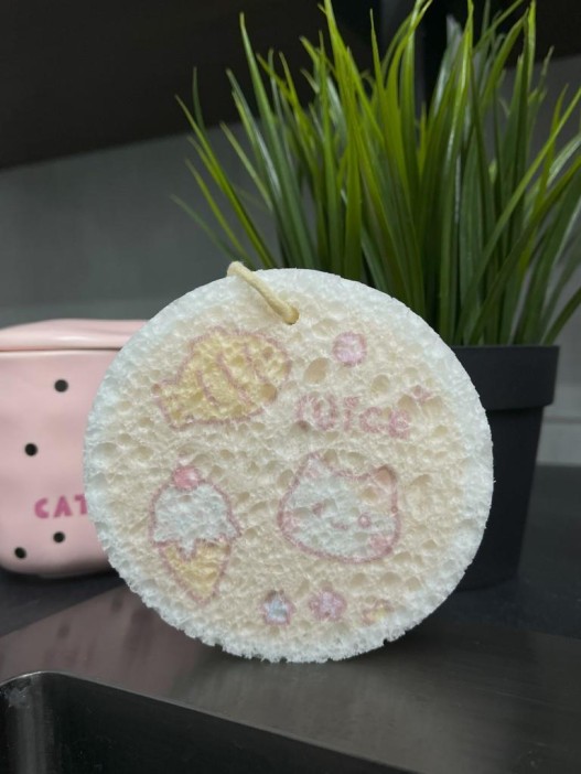 ЭКО губка для посуды &quot;Nice cat&quot; 