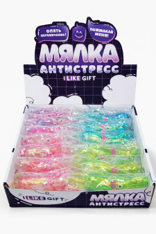 Мялка-антистресс "Колбаска", шоу-бокс 12 шт.