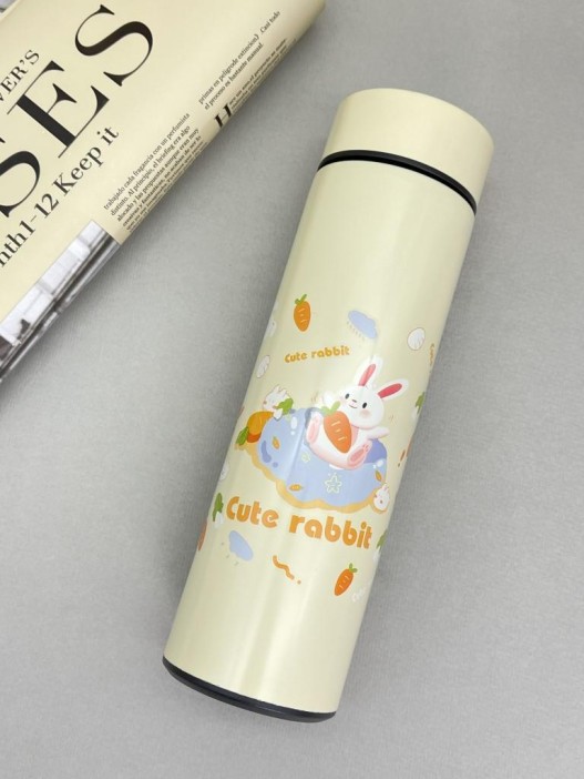 Термос «Happy friends, rabbit», beige (500 ml) 