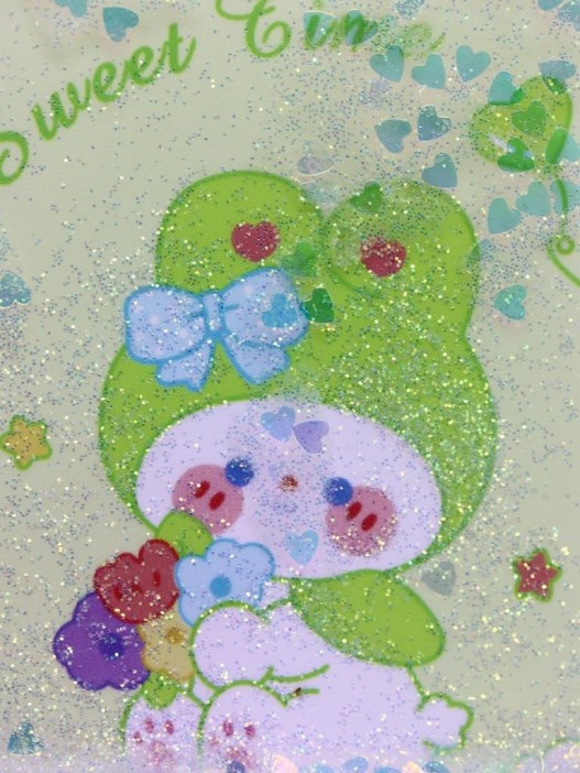 Зеркало шейкер раскладное &quot;Sweet Time Rabbit&quot;, зеленое, 8*6 см 