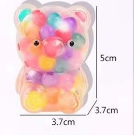 Мялка - антистресс «Мягкий мишка», радуга (3,7*5 см) 
