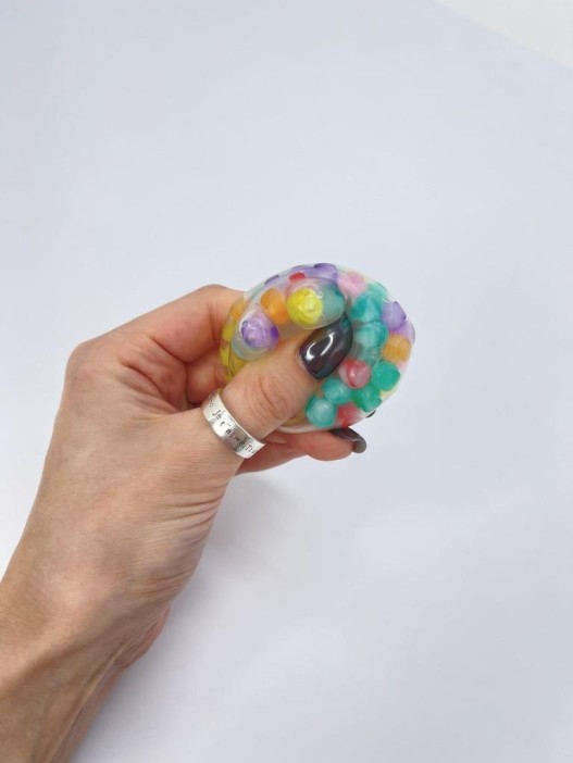 Мялка - антистресс «Мягкий мишка», радуга (3,7*5 см) 