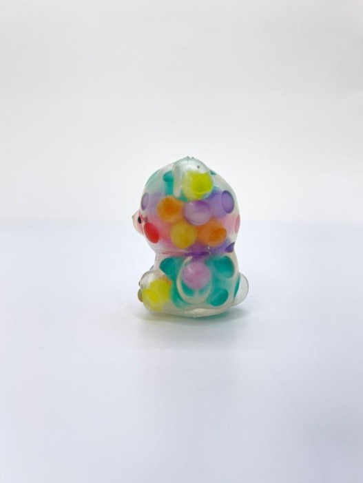 Мялка - антистресс «Мягкий мишка», радуга (3,7*5 см) 