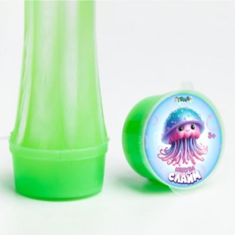 Слайм "Стекло Медуза", зеленый неон (50гр)