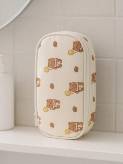 Пенал-косметичка "Funny animals", yellow (20*12*6.5 см)