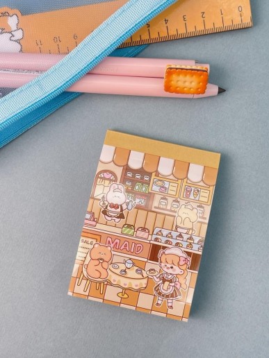 Блокнот отрывной для записей"Lovely stories", orange