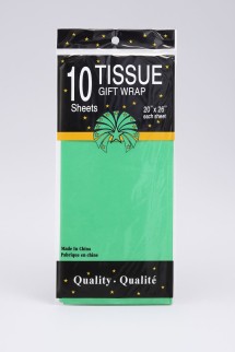 Бумага тишью &quot;Classic&quot;, dark green, 50 х 66 см, 14 г/м2 (набор 10 шт.)
