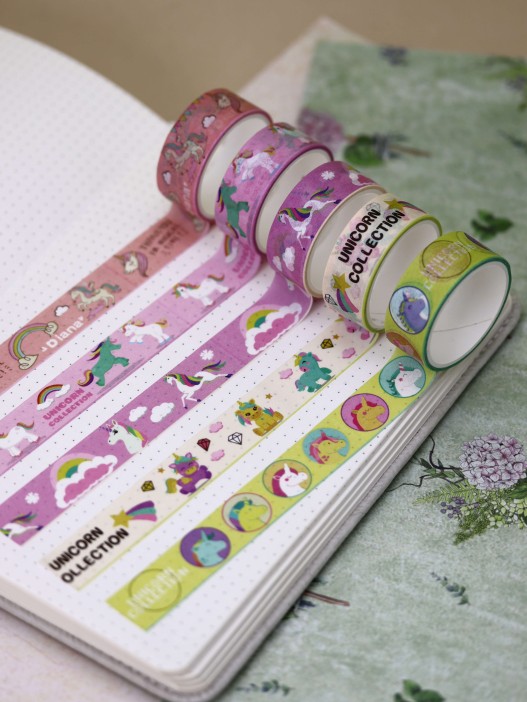 Набор декоративного скотча «Funny unicorn», pink 