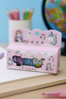 Набор декоративного скотча «Funny unicorn», pink