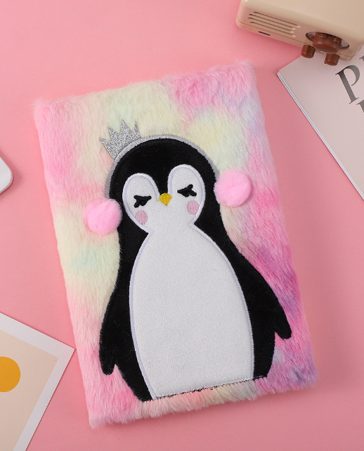 Блокнот плюшевый «Royal penguin», , 21,5х15 см, плотность 70 гр. 
