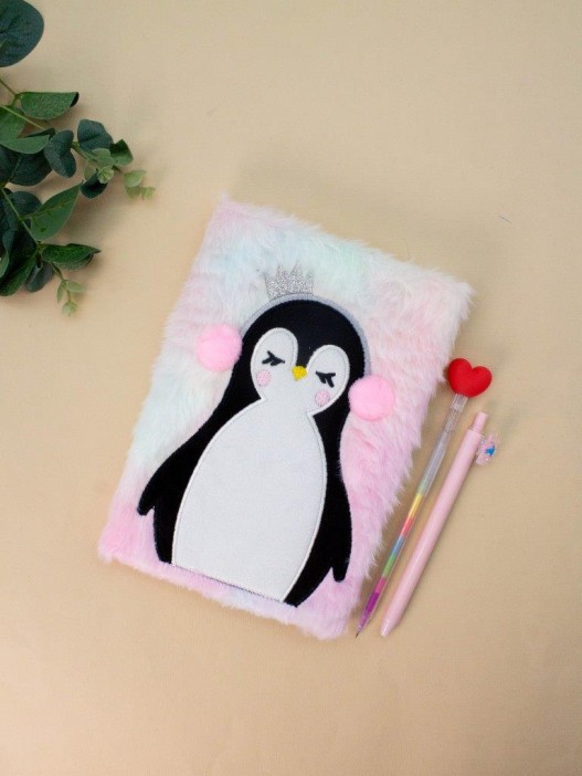 Блокнот плюшевый «Royal penguin», , 21,5х15 см, плотность 70 гр. 