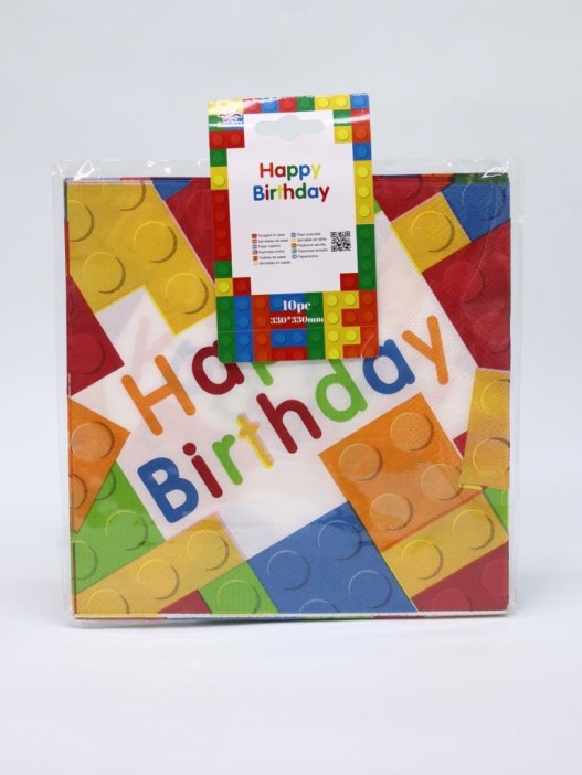 Салфетки бумажные 10 шт. &quot;Lego&quot; (33*33 см) 