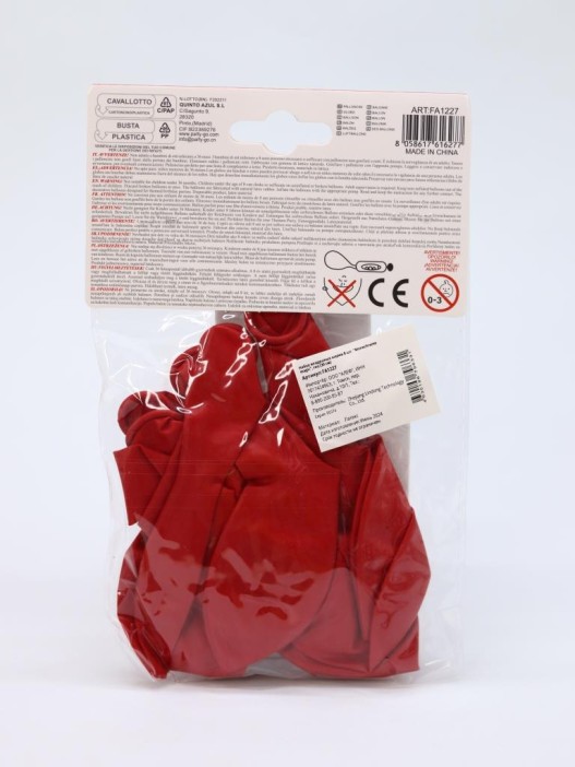 Набор воздушных шаров 8 шт. &quot;Monochrome magic&quot;, red (30 см) 