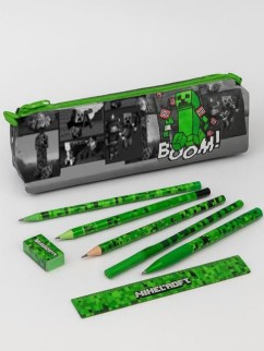 Пенал объемный "My Game-2", на молнии, полиэстер 600 ден (21*4,5*4,5 см)