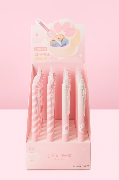Ручка меняющая цвет чернил при стирании &quot;Young cat&quot;, шоубокс 24 шт. 