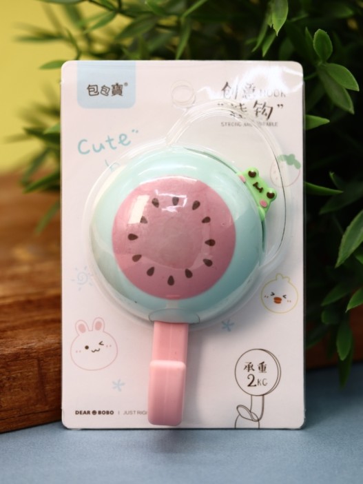 Крючок на липучке «Hello watermelon», green 