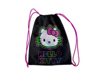 Мешок для обуви "Hello Kitty Neon", полиэстер 210ден (33х42см)