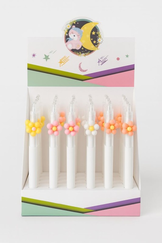 Ручка &quot;Lawn of flowers&quot;, mix, шоу-бокс 36 шт. 