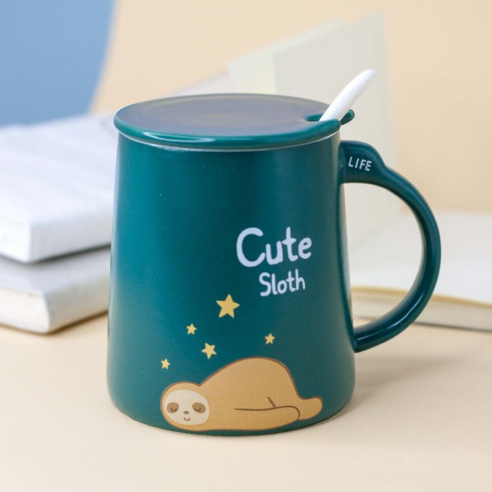 Кружка "Cute Sloth", green (520ml) 