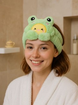 Повязка на голову GIRLY "Dear frog", green