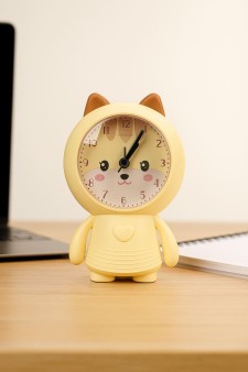 Часы-будильник «Lovely cat», yellow (14,5х8,5 см)