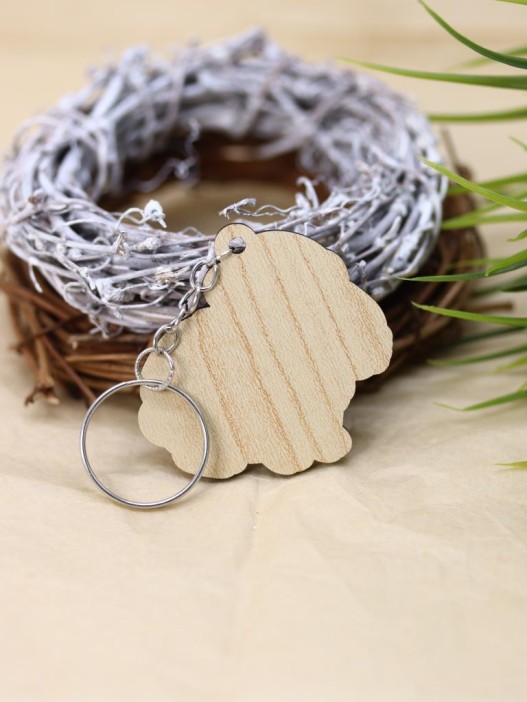 Брелок ECO из дерева &quot;Новогодняя капибара&quot; 