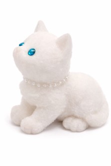 Мялка - антистресс "Sitting kitty", white