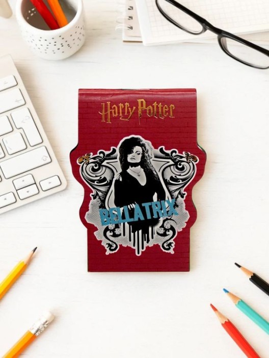 Блокнот фигурный А7 "Гарри Поттер-1", 40л, на скрепке, тиснение золотой фольгой 