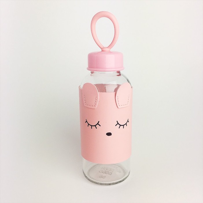 Бутылка &quot;Маленькие спящие животные&quot; pink 